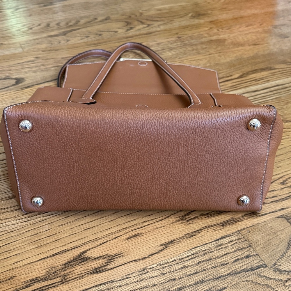 Strathberry Mosaic Brown Leather Tote Bag - Picture 2 of 7